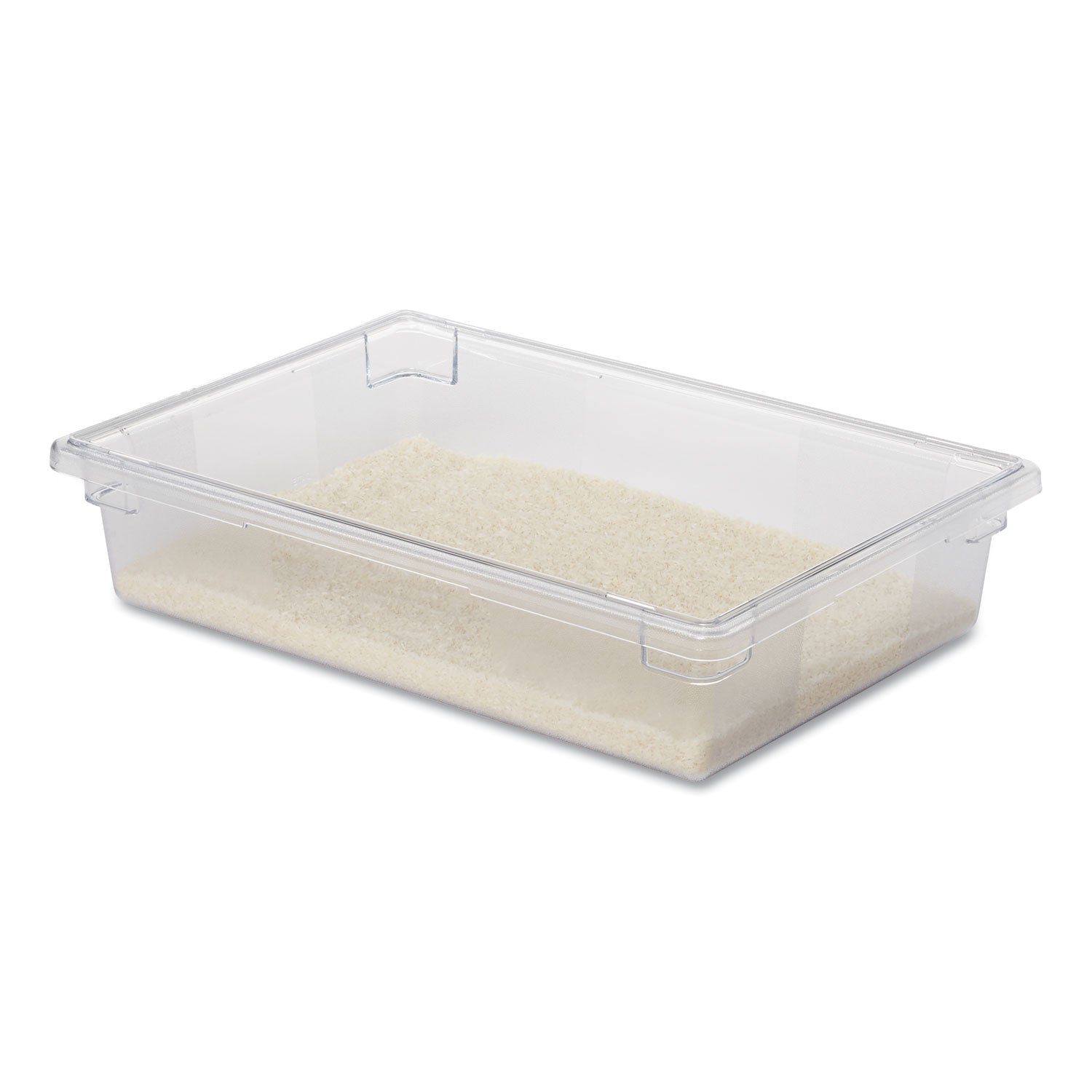 Food/Tote Boxes, 8 1/2gal, 26w x 18d x 6h, Clear