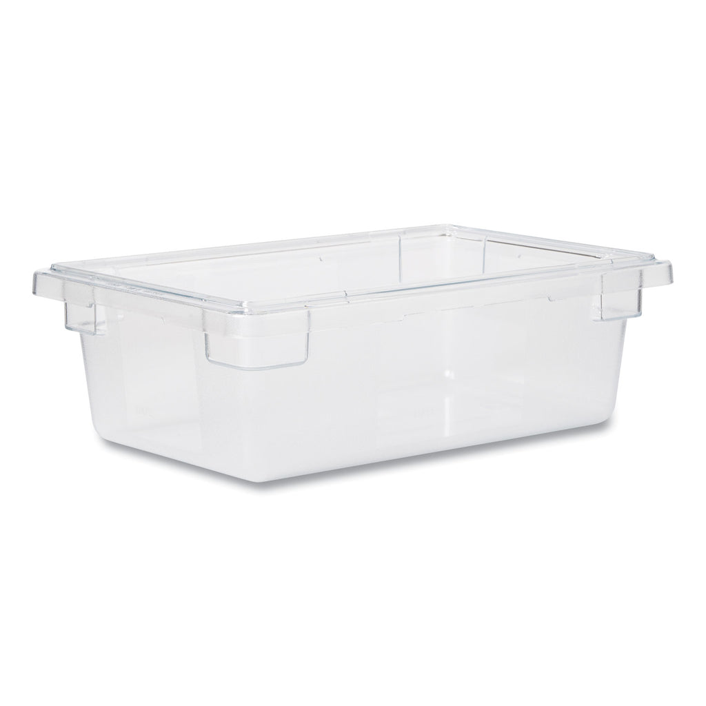 Food/Tote Boxes, 3 1/2gal, 18w x 12d x 6h, Clear