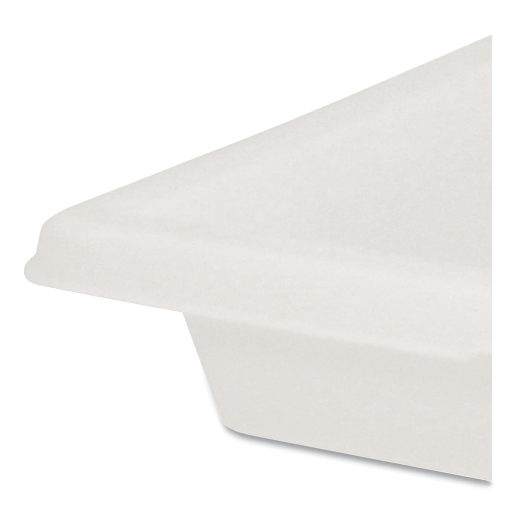 Food/Tote Boxes, 2 gal, 18 x 12 x 3.5, White, Plastic