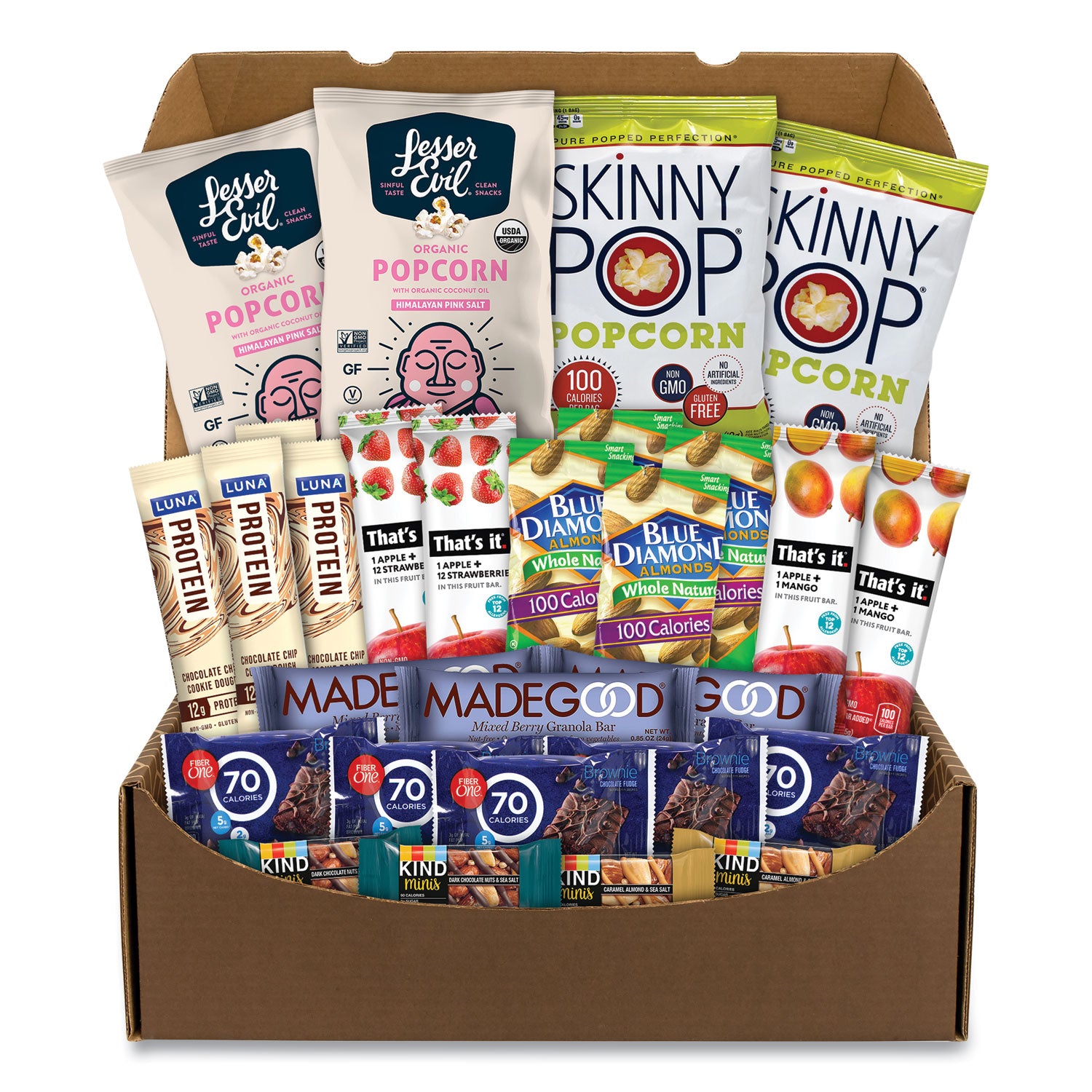 Low Calories Snack Box, 28 Assorted Snacks/Box, Ships in 1-3 Business Days
