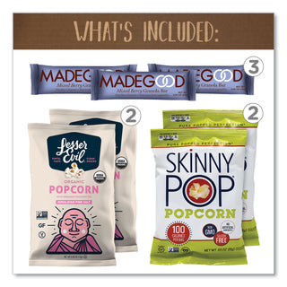 Low Calories Snack Box, 28 Assorted Snacks/Box, Ships in 1-3 Business Days