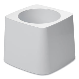 Commercial-Grade Toilet Bowl Brush Holder, White - 