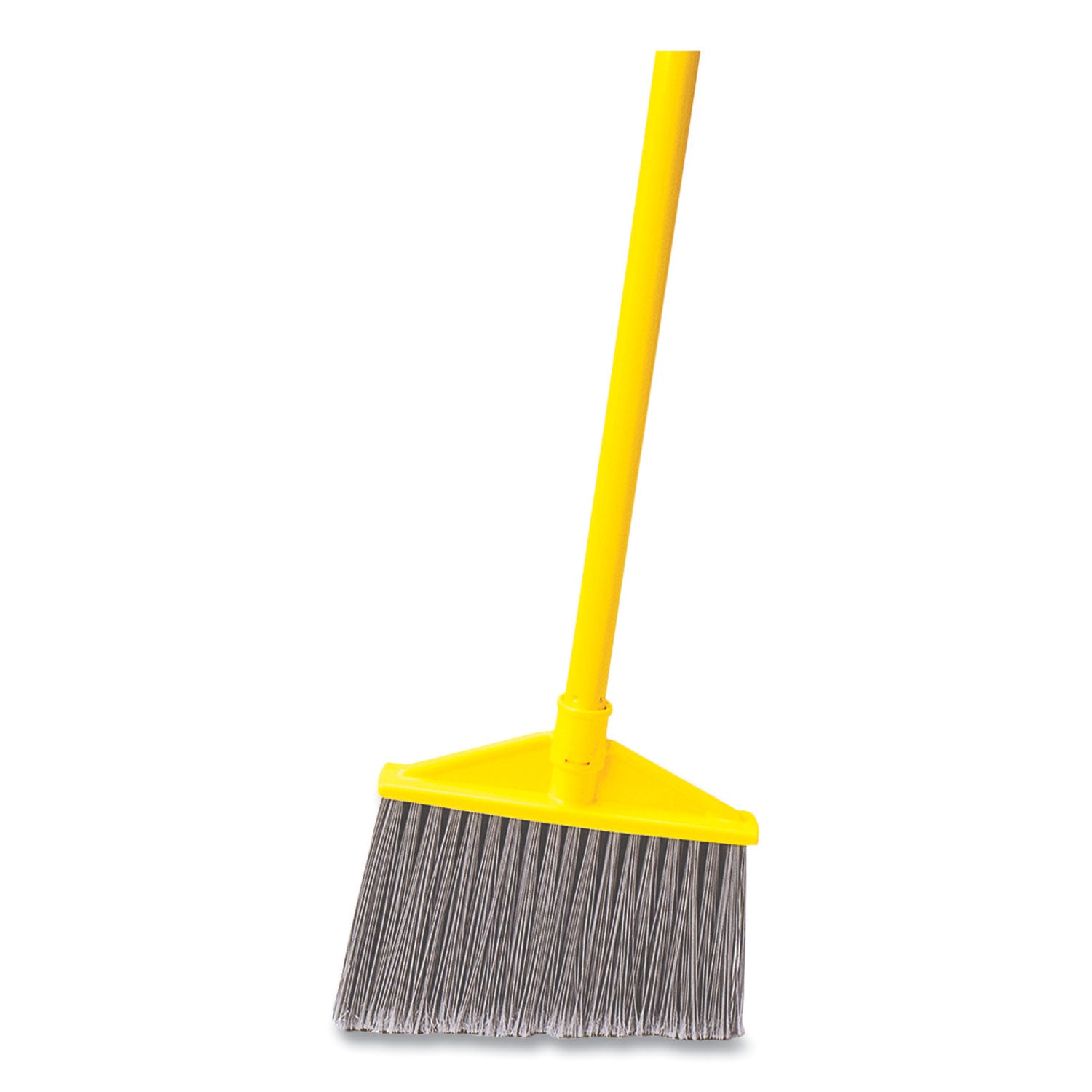 7920014588208, Angled Large Broom, 46.78" Handle, Gray/Yellow - 