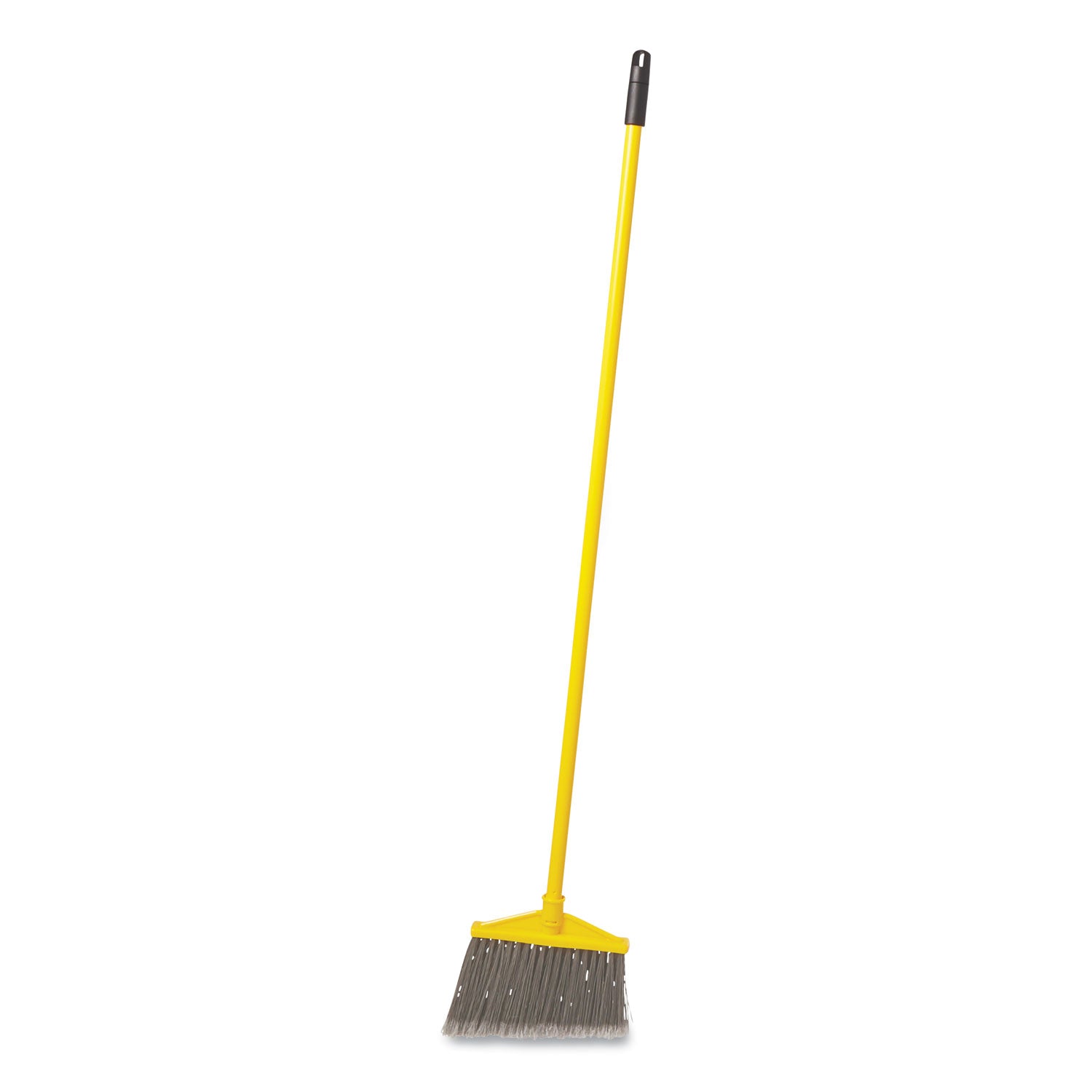 7920014588208, Angled Large Broom, 46.78" Handle, Gray/Yellow - 