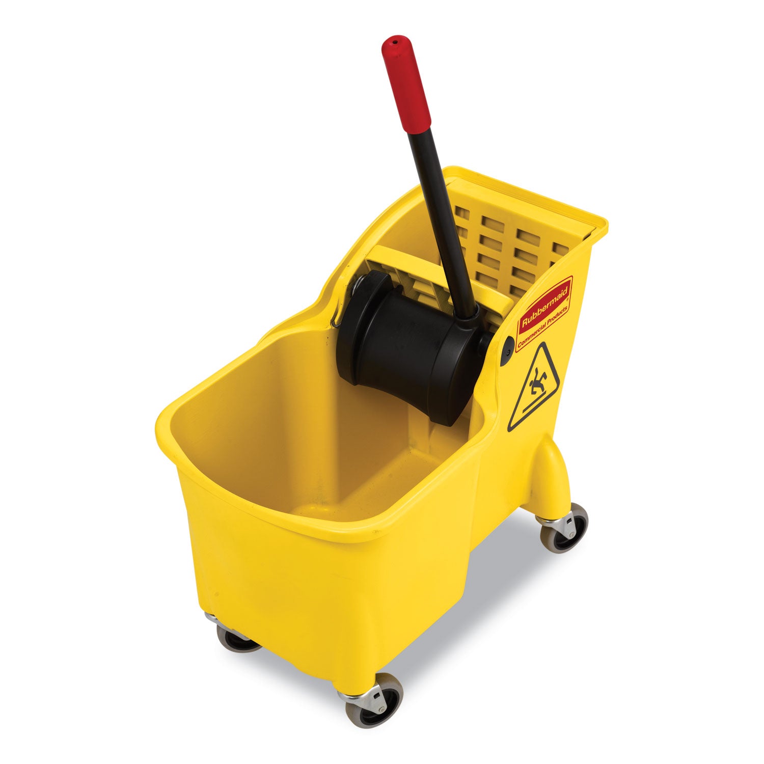 Tandem 31-Quart Bucket/Wringer Combo, Reverse, Yellow - 