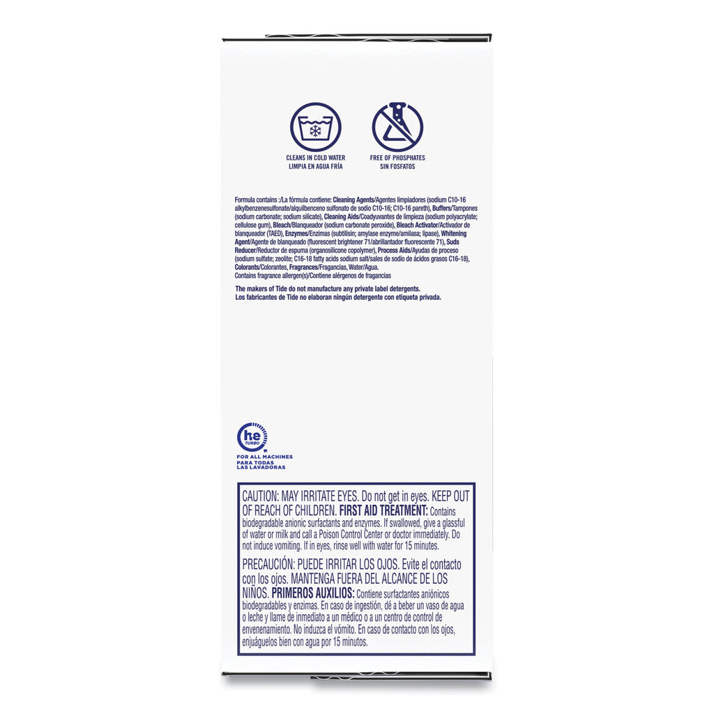 Laundry Detergent with Bleach, Tide Original Scent, Powder, 144 oz Box - 