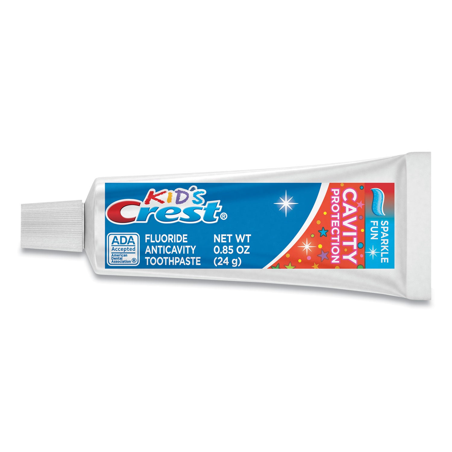 kids-sparkle-toothpaste-blue-bubblegum-flavor-085-oz-tube-72-carton_pgc40159ct - 1