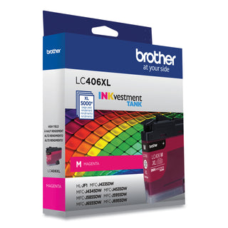 LC406XLMS INKvestment High-Yield Ink, 5,000 Page-Yield, Magenta