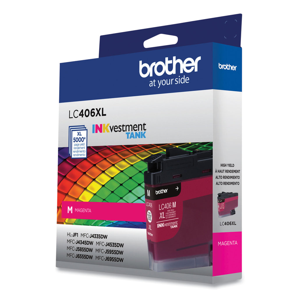 LC406XLMS INKvestment High-Yield Ink, 5,000 Page-Yield, Magenta