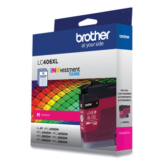 LC406XLMS INKvestment High-Yield Ink, 5,000 Page-Yield, Magenta