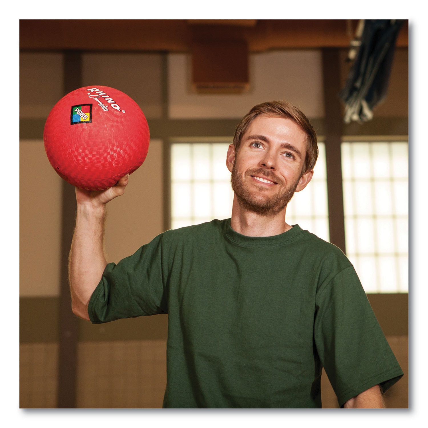 Playground Ball, 8.5" Diameter, Red - 