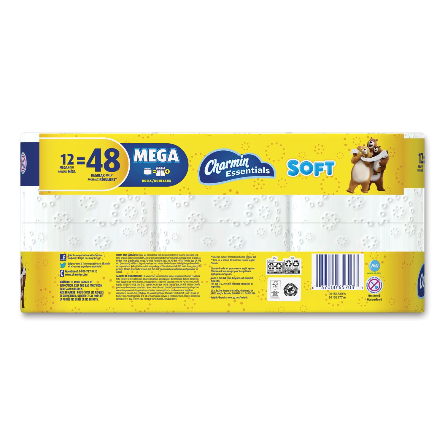 essentials-soft-bathroom-tissue-septic-safe-2-ply-white-352-sheets-roll-12-pack_pgc03159 - 2