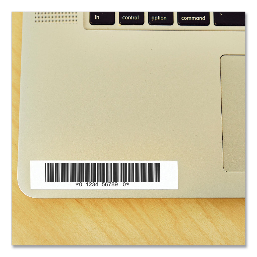 TZ Security Tape Cartridge for P-Touch Labelers, 0.7" x 26.2 ft, Black on White