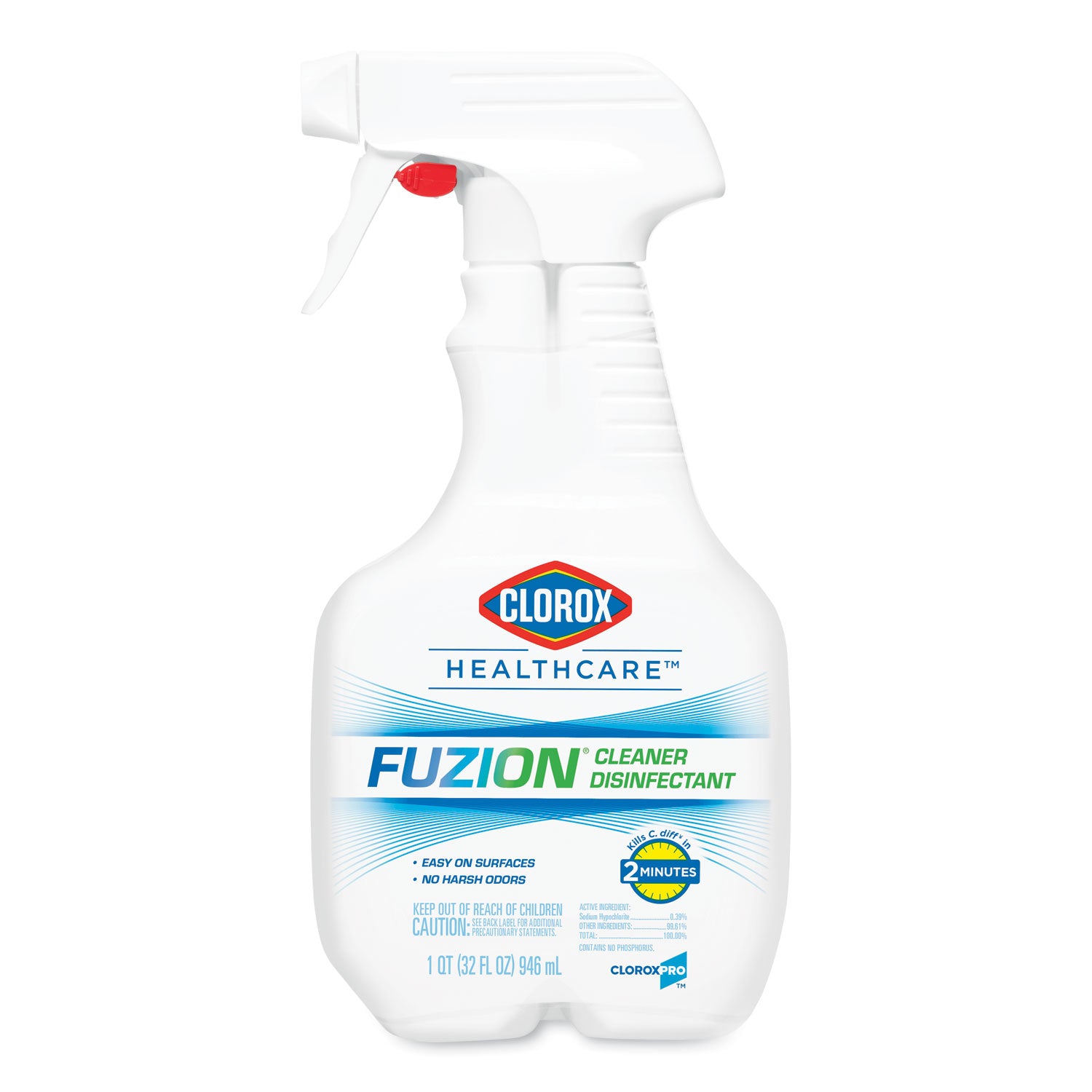 fuzion-cleaner-disinfectant-unscented-32-oz-spray-bottle-9-carton_clo31478 - 2