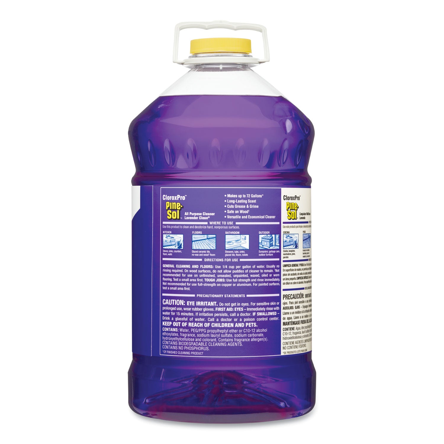 All Purpose Cleaner, Lavender Clean, 144 oz Bottle, 3/Carton - 
