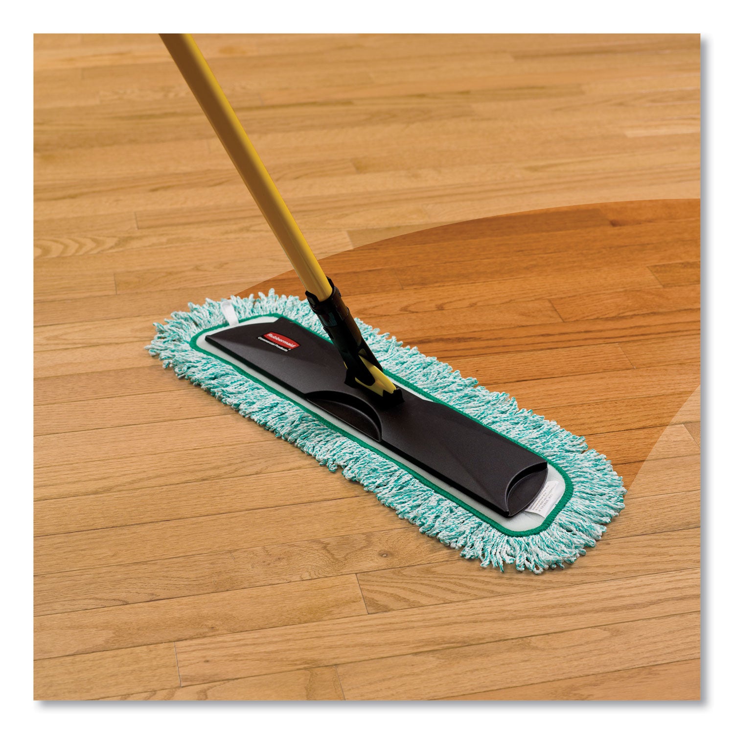 HYGEN Microfiber Fringed Dust Mop Pad, 24w x 9d, Green - 