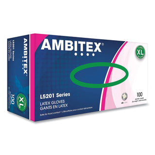 L5201 Series Powder-Free Latex Gloves, 4 mil, X-Large, Cream, 100/Box