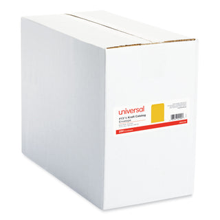 Catalog Envelope, #13 1/2, Square Flap, Gummed Closure, 10 x 13, Brown Kraft, 250/Box - 