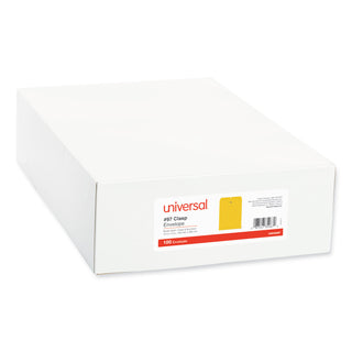 Kraft Clasp Envelope, 28 lb Bond Weight Kraft, #97, Square Flap, Clasp/Gummed Closure, 10 x 13, Brown Kraft, 100/Box