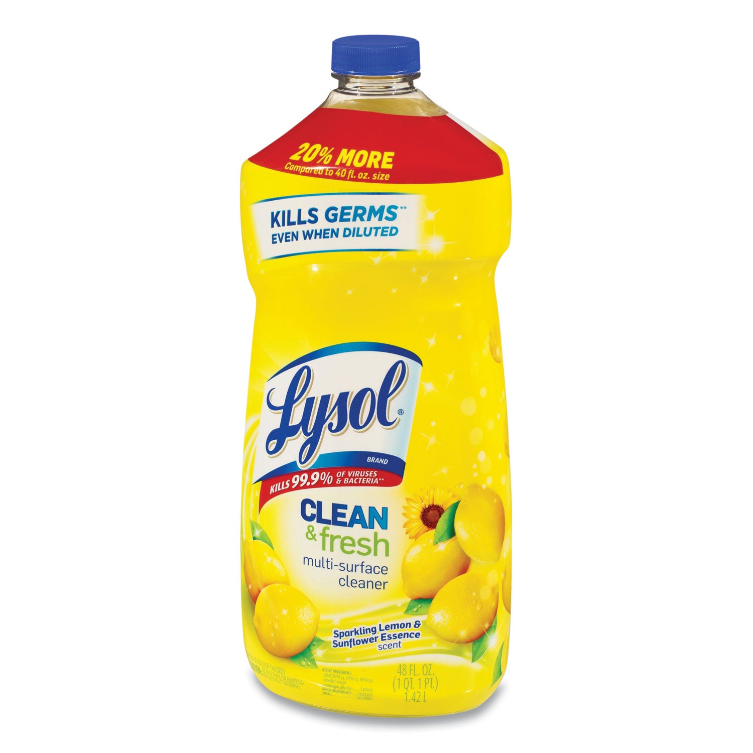 clean-and-fresh-multi-surface-cleaner-sparkling-lemon-and-sunflower-essence-48-oz-bottle-9-carton_rac89962ct - 3