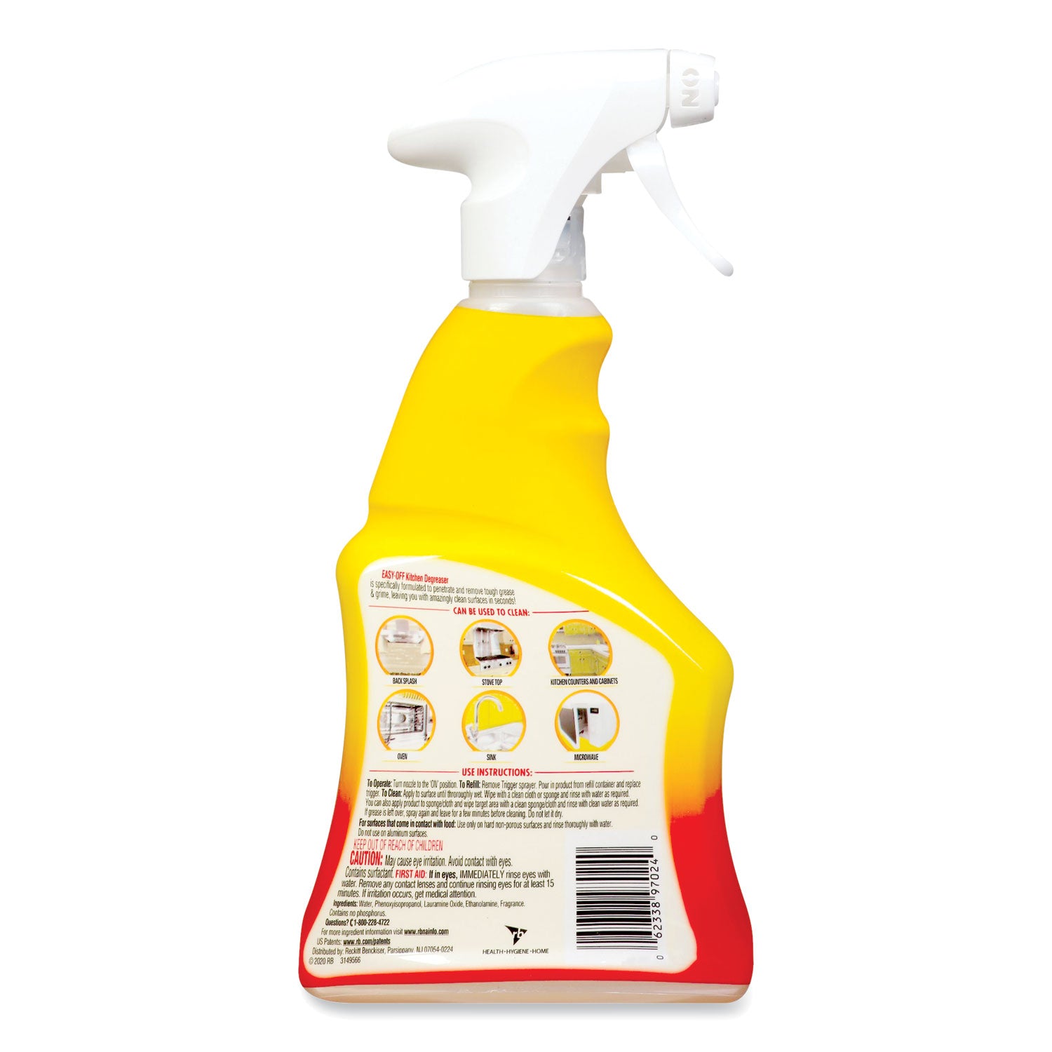 Kitchen Degreaser, Lemon Scent, 16 oz Spray Bottle