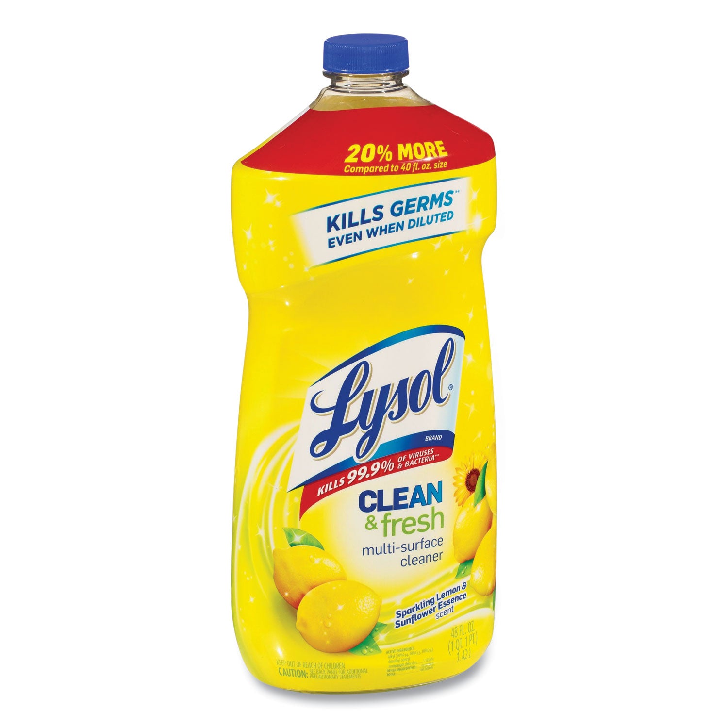 clean-and-fresh-multi-surface-cleaner-sparkling-lemon-and-sunflower-essence-48-oz-bottle-9-carton_rac89962ct - 2