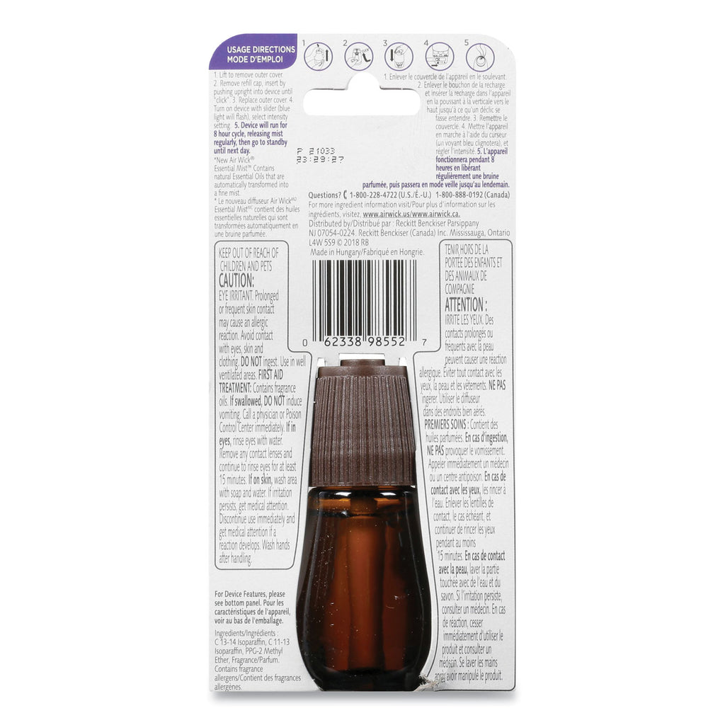 Essential Mist Refill, Lavender and Almond Blossom, 0.67 oz Bottle