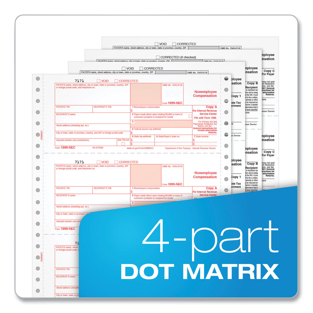 1099-nec-continuous-tax-forms-fiscal-year-2023-four-part-carbonless-85-x-55-2-forms-sheet-24-forms-total_top2299nec - 6