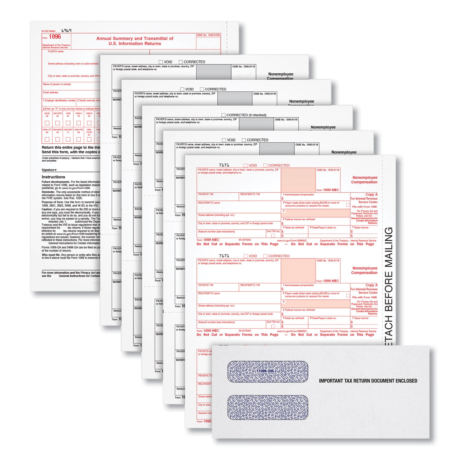 1099-nec-online-tax-kit-fiscal-year-2023-five-part-carbonless-85-x-35-3-forms-sheet-24-forms-total_top22905kitnec - 1
