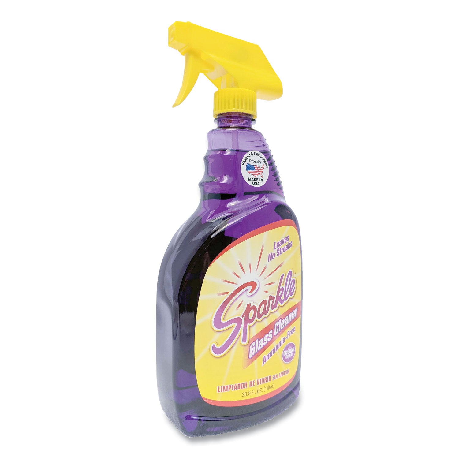 Glass Cleaner, 33.8 oz Spray Bottle