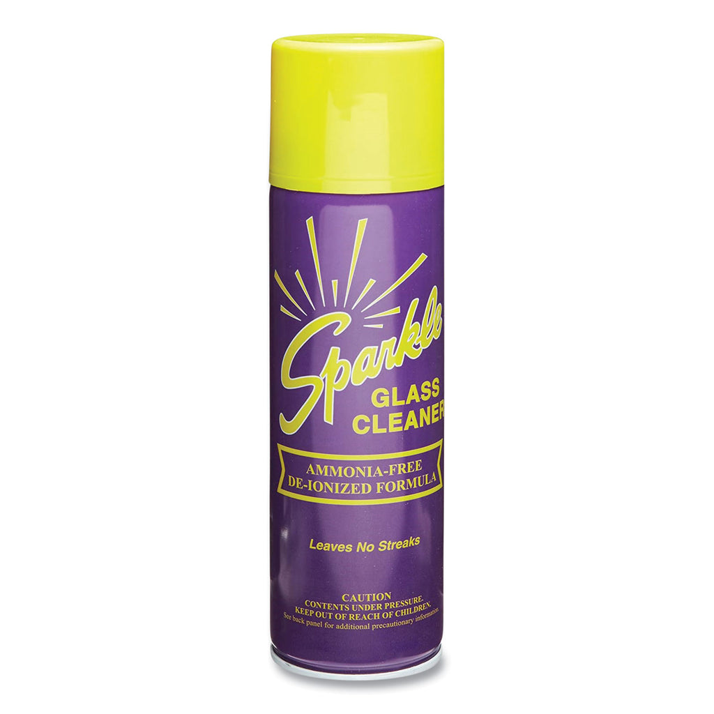 Glass Cleaner, 20 oz Aerosol Spray, 12/Carton - 