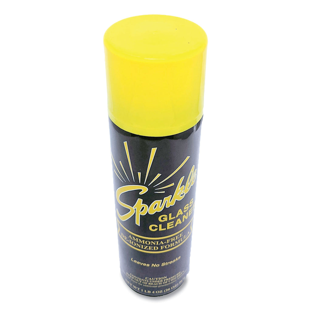Glass Cleaner, 20 oz Aerosol Spray, 12/Carton - 