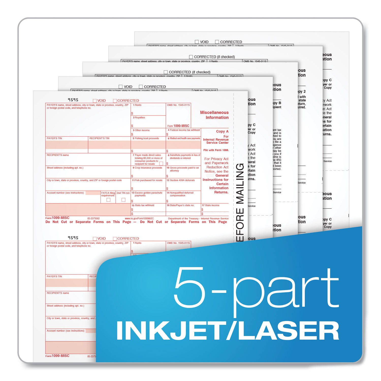 1099-misc-tax-forms-fiscal-year-2023-five-part-carbonless-85-x-55-2-forms-sheet-50-forms-total_top22993misc - 4