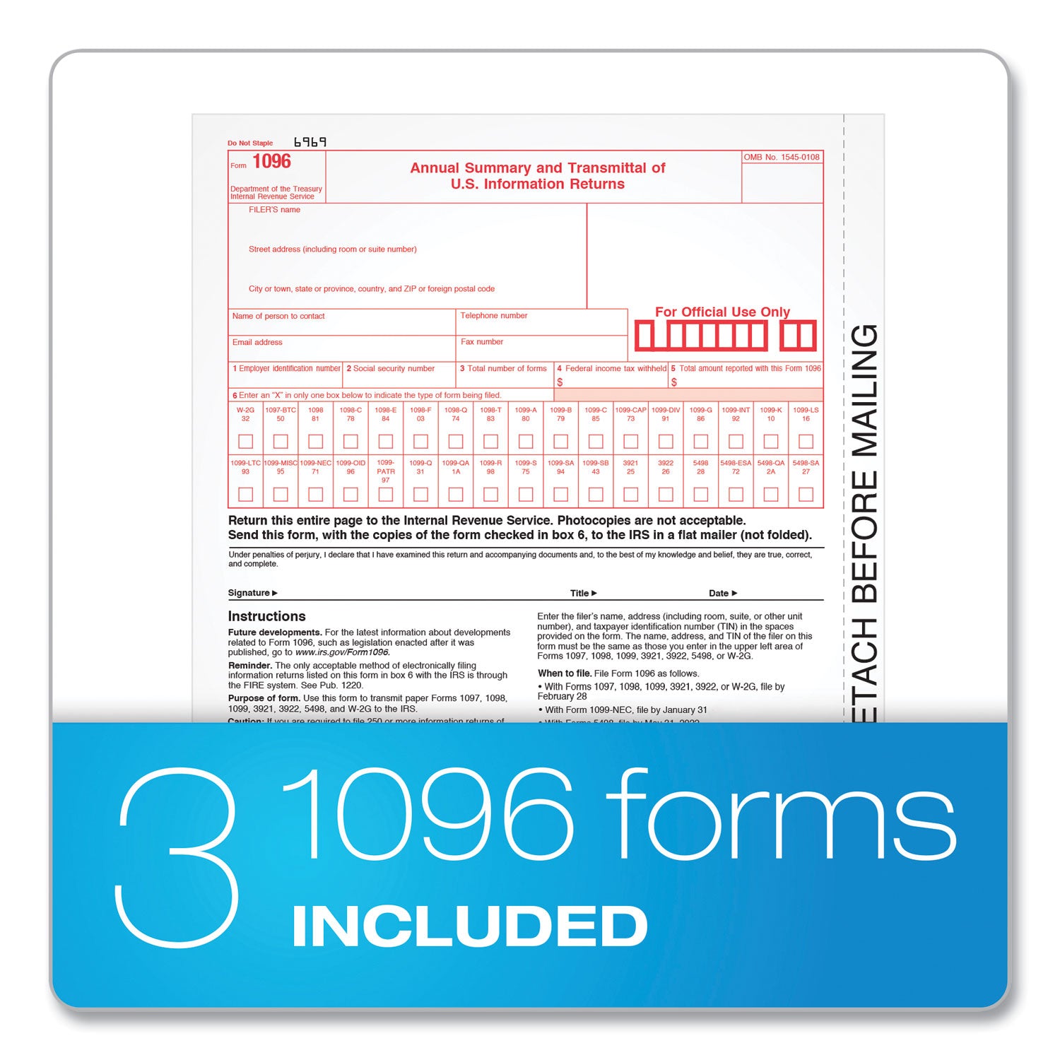 1099-misc-tax-forms-fiscal-year-2023-five-part-carbonless-85-x-55-2-forms-sheet-50-forms-total_top22993misc - 5