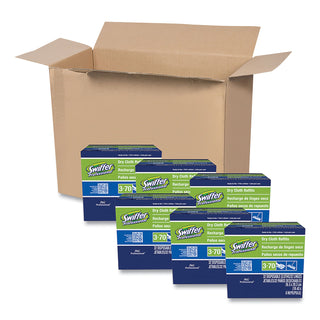 Dry Refill Cloths, White, 10.63 x 8, 32/Box, 6 Boxes/Carton - 
