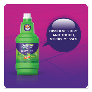 WetJet System Cleaning-Solution Refill, Original Scent, 1.25 L Bottle, 4/Carton