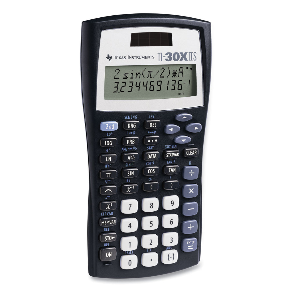 TI-30X IIS Scientific Calculator, 10-Digit LCD, Black