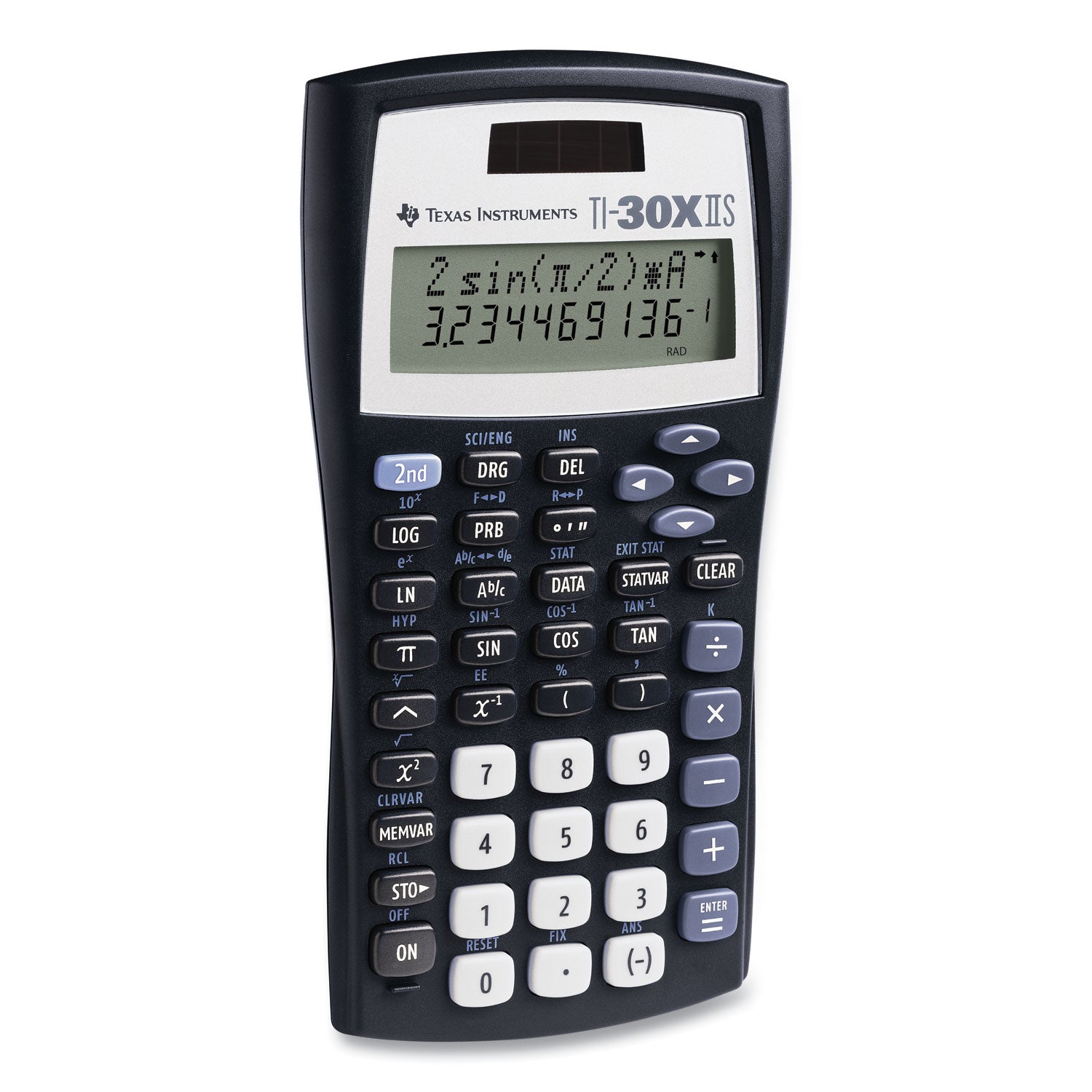 TI-30X IIS Scientific Calculator, 10-Digit LCD, Black