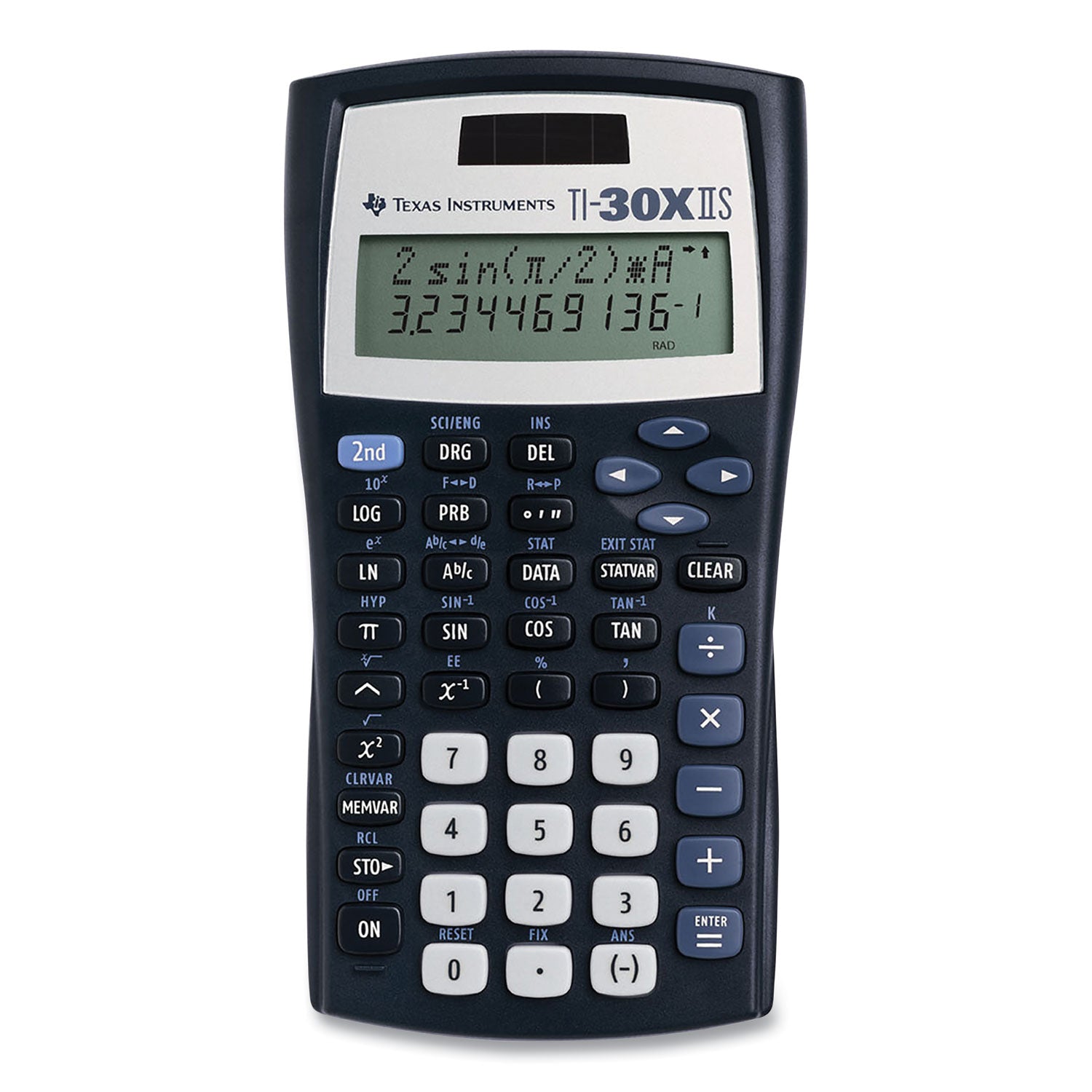TI-30X IIS Scientific Calculator, 10-Digit LCD, Black - 