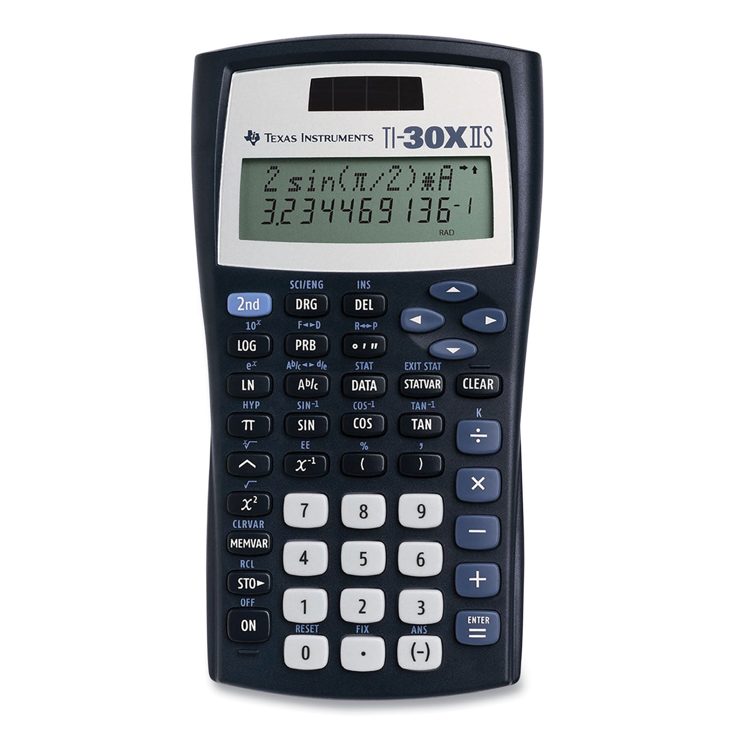 TI-30X IIS Scientific Calculator, 10-Digit LCD, Black