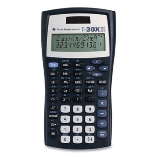 TI-30X IIS Scientific Calculator, 10-Digit LCD, Black