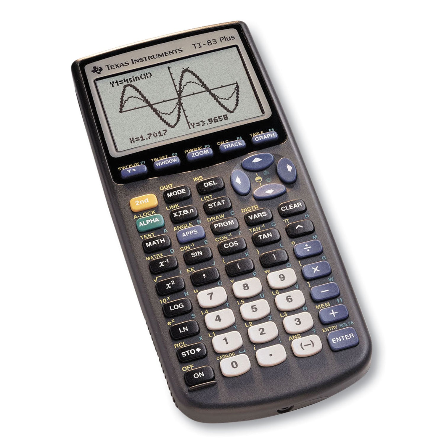 TI-83Plus Programmable Graphing Calculator, 10-Digit LCD - 