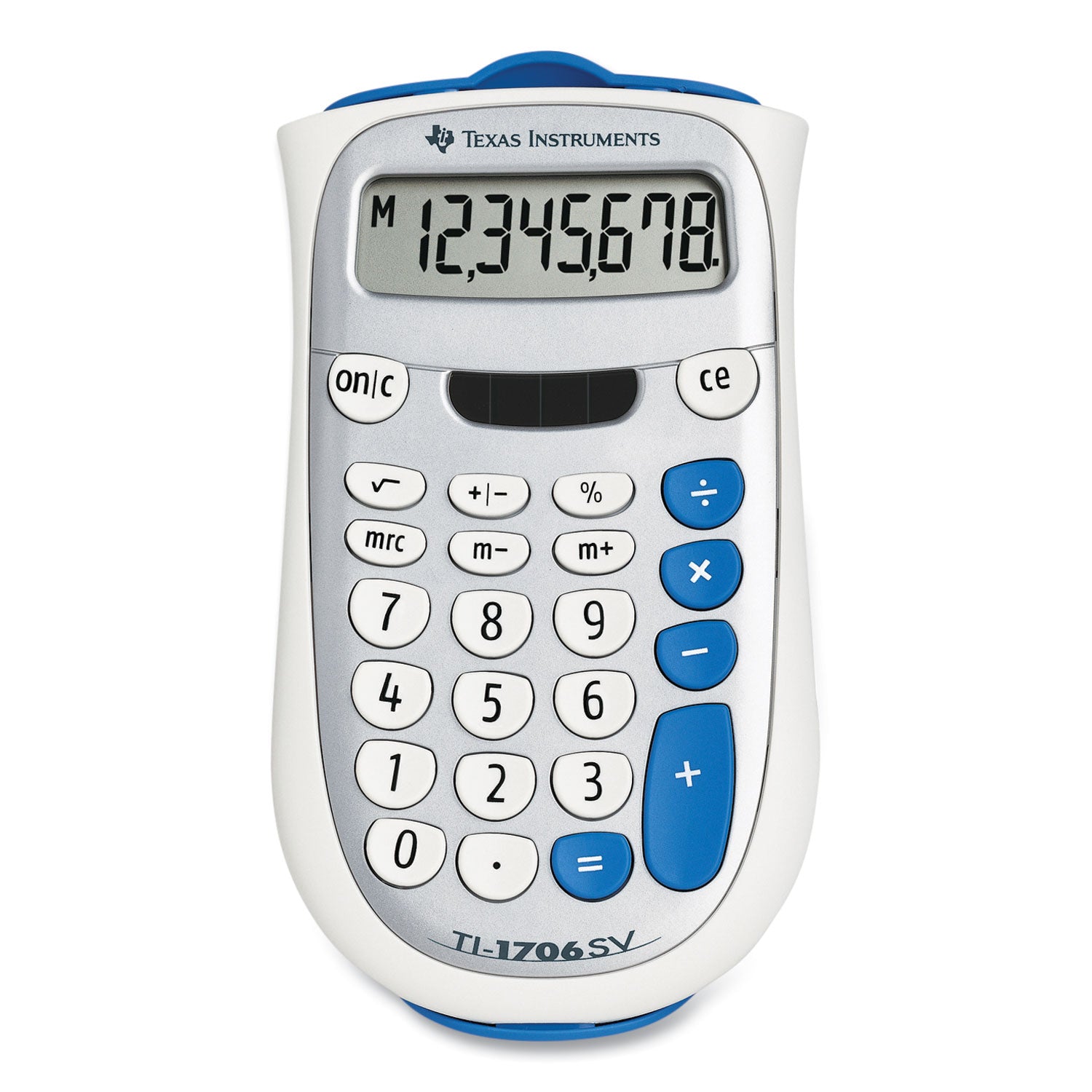 TI-1706SV Handheld Pocket Calculator, 8-Digit LCD - 