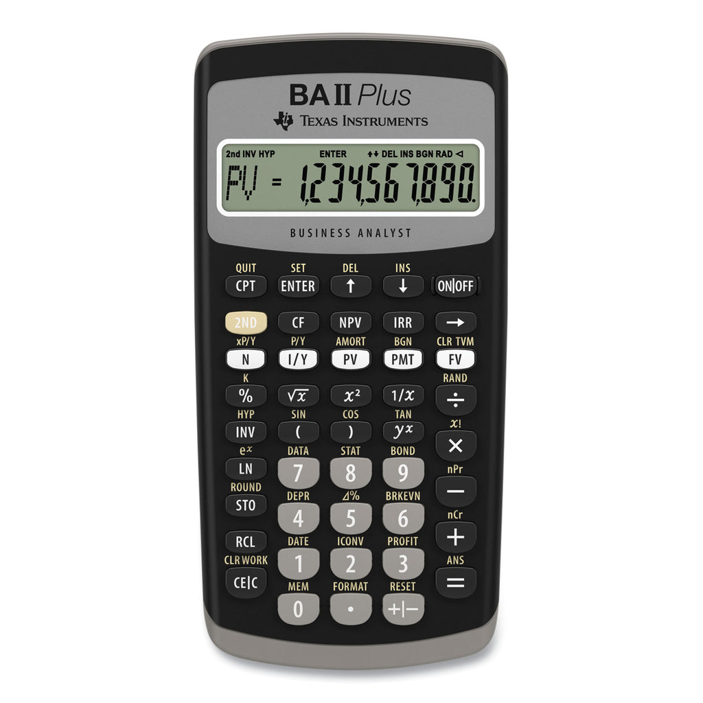 BAIIPlus Financial Calculator, 10-Digit LCD