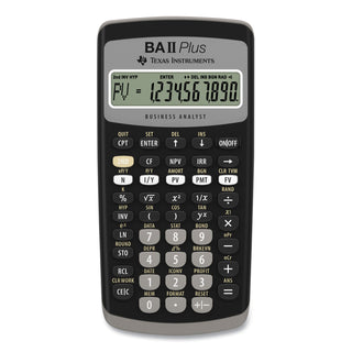 BAIIPlus Financial Calculator, 10-Digit LCD