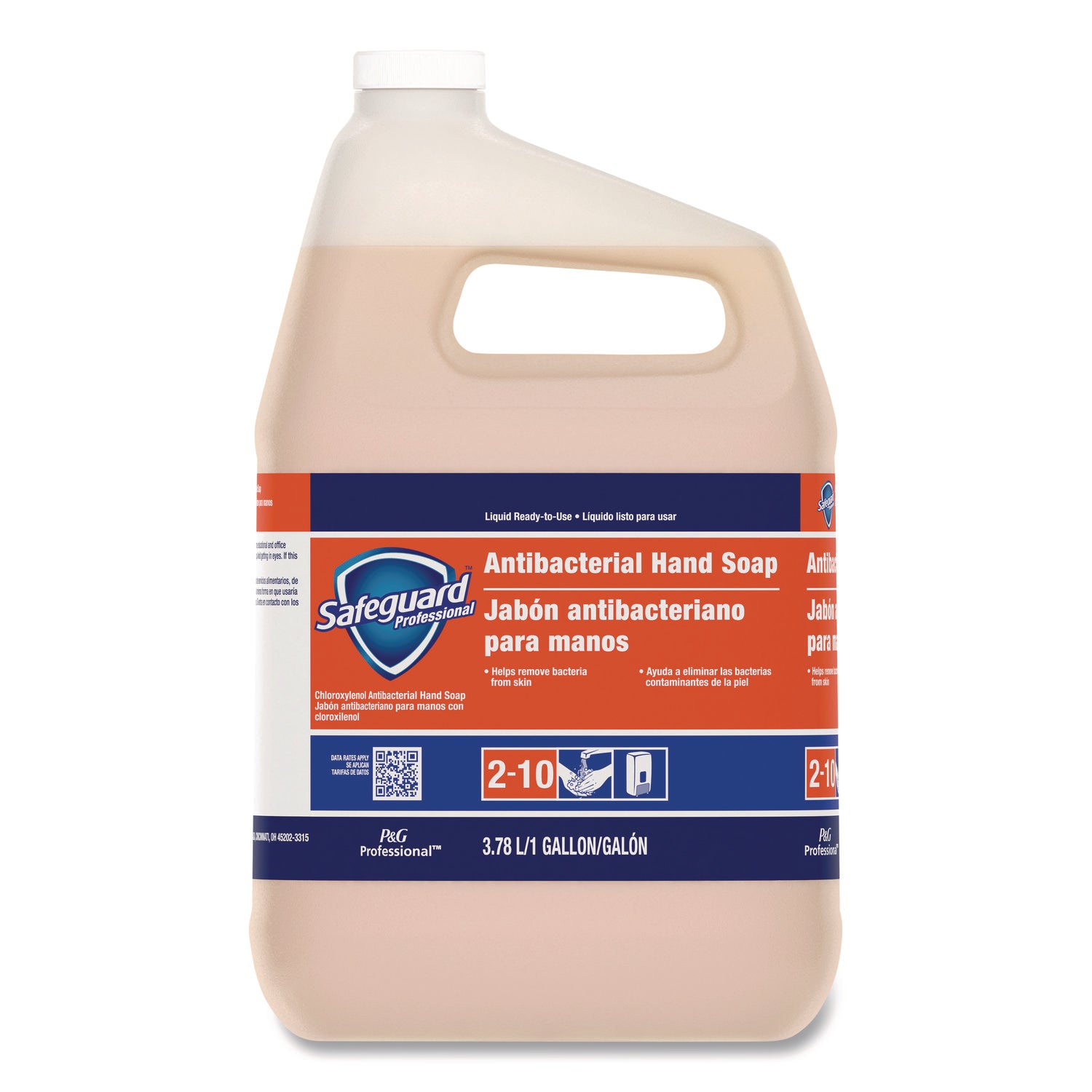 Antibacterial Liquid Hand Soap, Light Scent, 1 gal Bottle, 2/Carton
