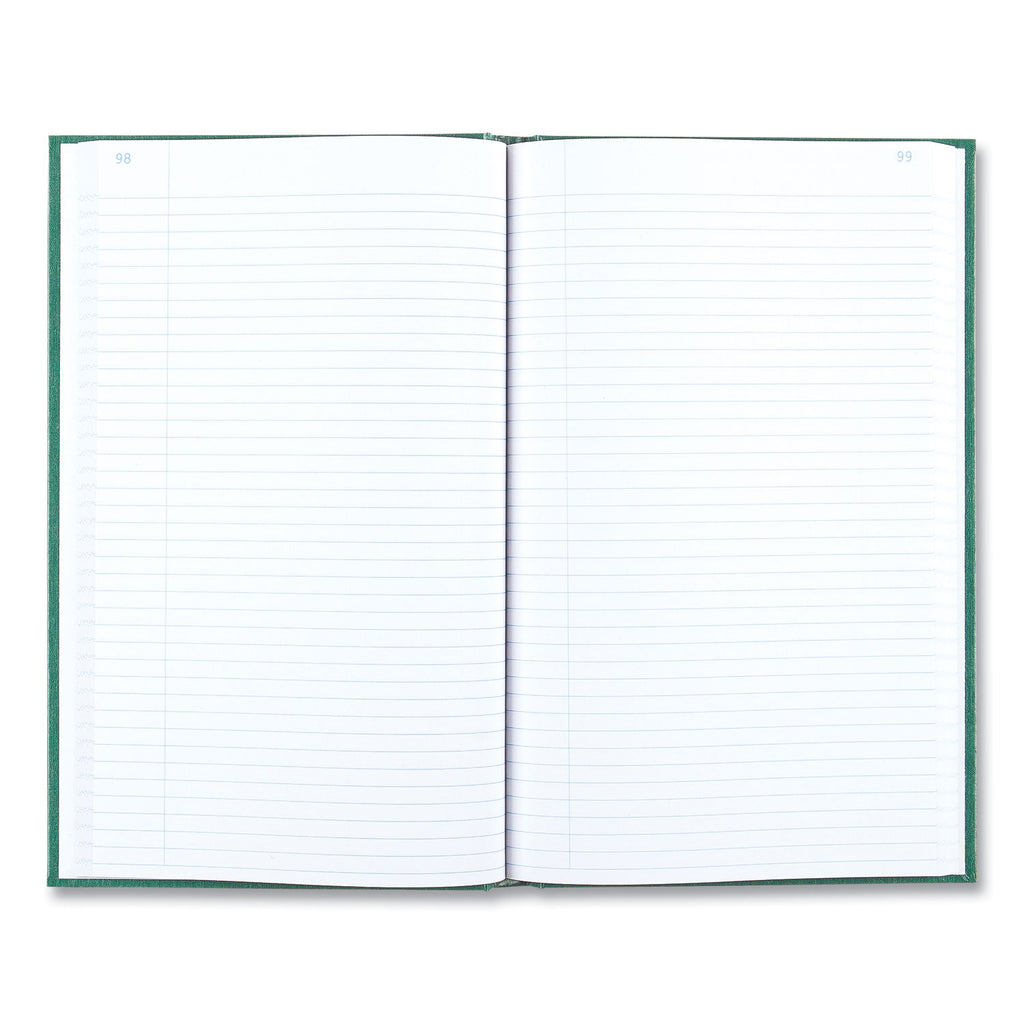Emerald Series Account Book, Green Cover, 12.25 x 7.25 Sheets, 300 Sheets/Book