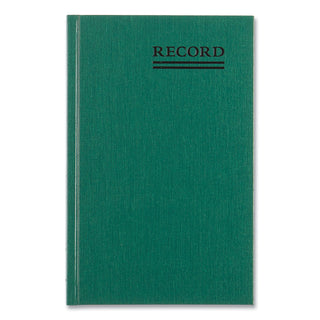 Emerald Series Account Book, Green Cover, 9.63 x 6.25 Sheets, 200 Sheets/Book
