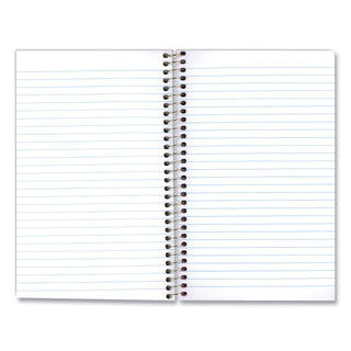 Single-Subject Wirebound Notebooks, Medium/College Rule, Blue Kolor Kraft Front Cover, (80) 9.5 x 6 Sheets