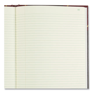 Texthide Record Book, 1-Subject, Medium/College Rule, Black/Burgundy Cover, (500) 14 x 8.5 Sheets